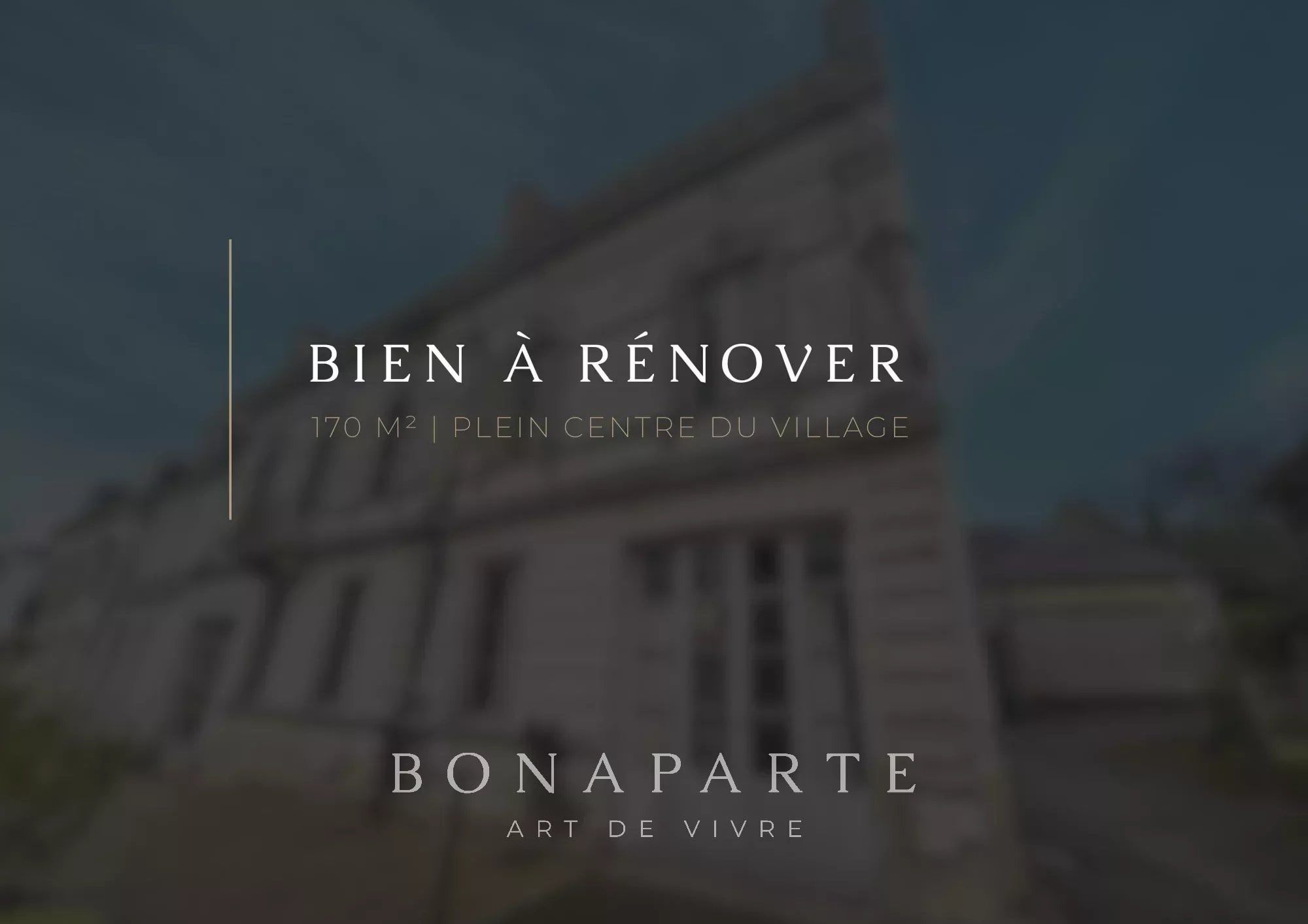 Mouliherne – Maison à rénover avec un incroyable potentiel, en plein centre du village